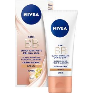 NIVEA Super Idratante 24H No Stop BB Cream SPF 15 Dorata 50 ml