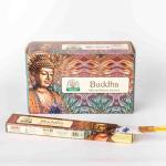 Bastoncini di Incenso Agarbatti Confezione da 12-240 Bastoncini Totali - Rilassamento Aromatico, Profumo per Meditazione e Yoga, Fatti a Mano dall'India (Buddha) Marca: NAMASTE INDIA