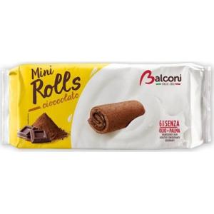 BALCONI MINI ROLLS CIOCCOLATO GR.180 (SCAD.28/02)