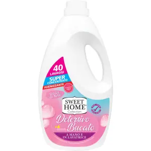 SWEET HOME DETERSIVO BUCATO LIQUIDO A MANO e LAVATRICE GOCCE DI SETA 40 LAVAGGI 2000 ML