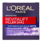 Revitalift Filler [+ Acido Ialuronico] Crema Viso Notte Antirughe Rivolumizzante L'OREAL 50ml