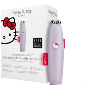 Hello Kitty Geske MicroCurrent Face-Lift Pen | 6 in 1 Penna con sfere Lifting Occhi e Labbra